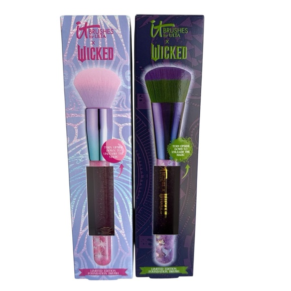 IT Brushes for ULTA Wicked Elphaba Purple & Green Powder Brush NIB - Picture 13 of 13